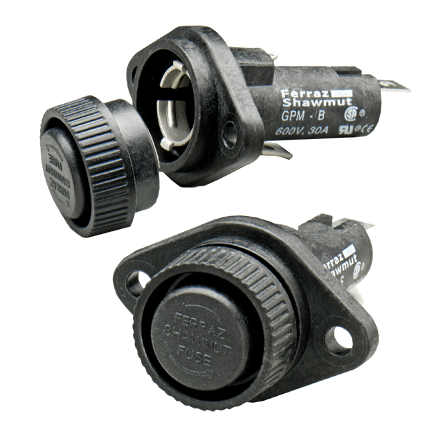 GPM-B - Fuse Bases 600V 30A 1-pole -B 1/4